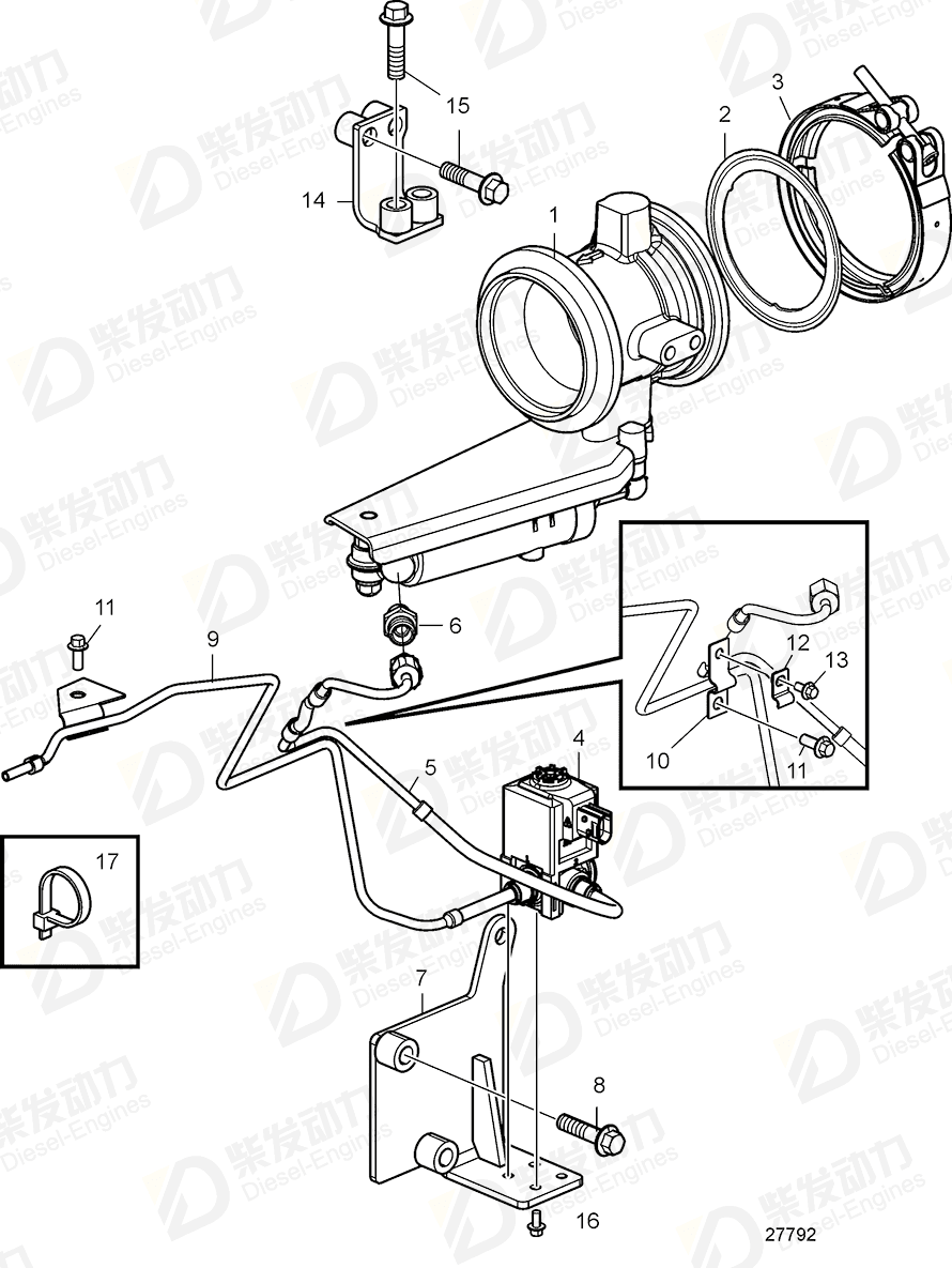 VOLVO Bracket 22618106 Drawing